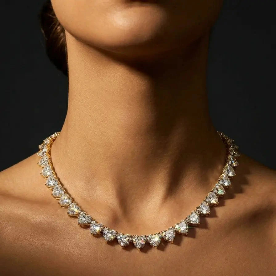 Cœur Tennis Necklace · Gold / Silver