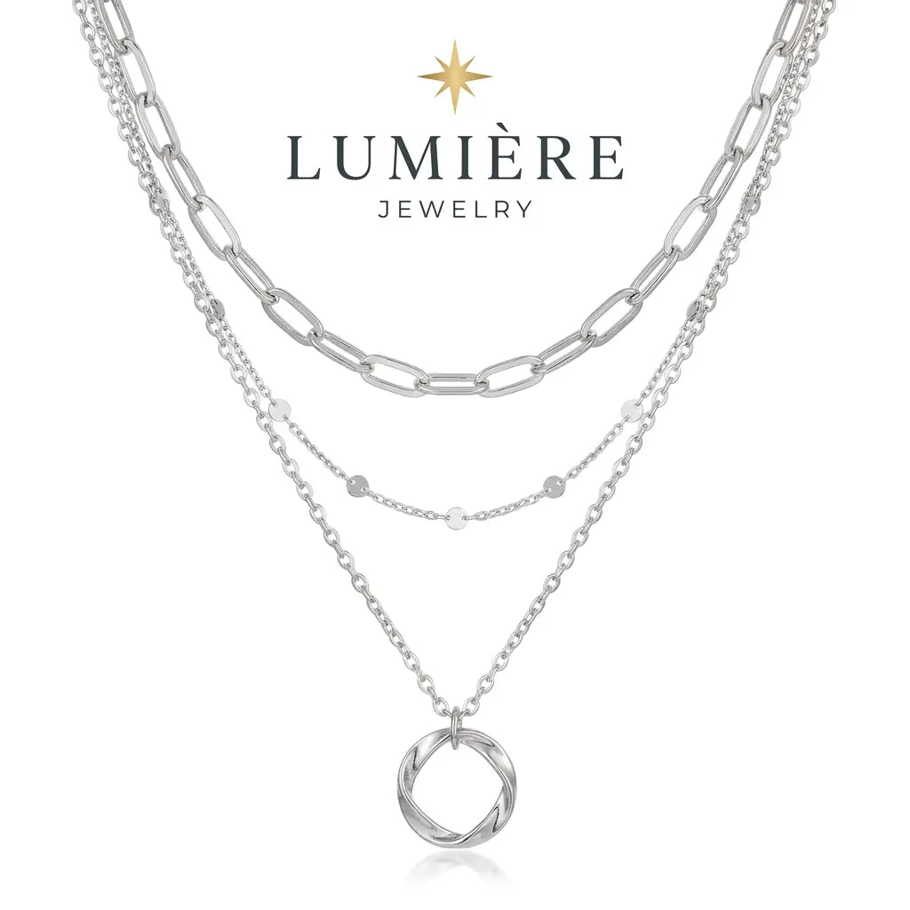 Torsade Layered Necklace · Gold / Silver