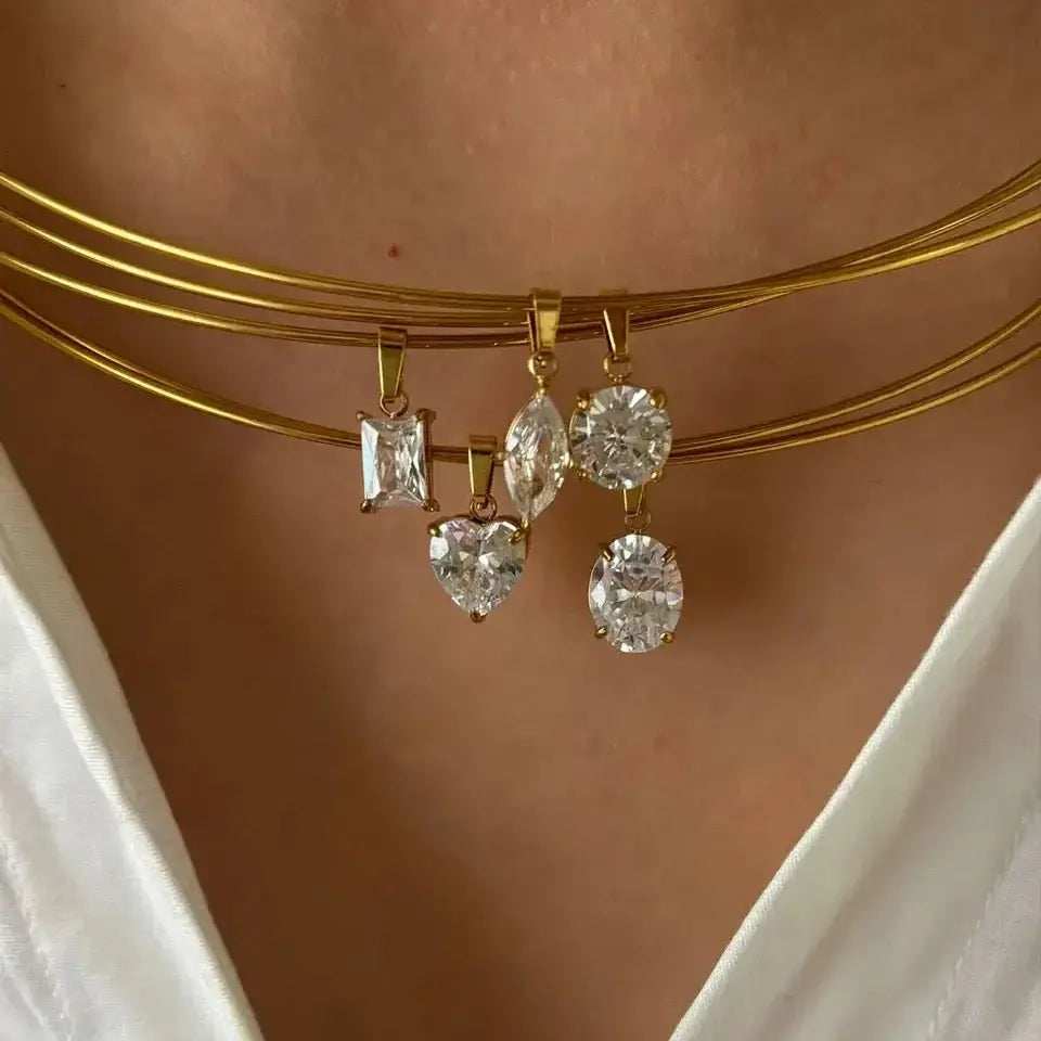 Forme Necklace · 18K Gold Finish