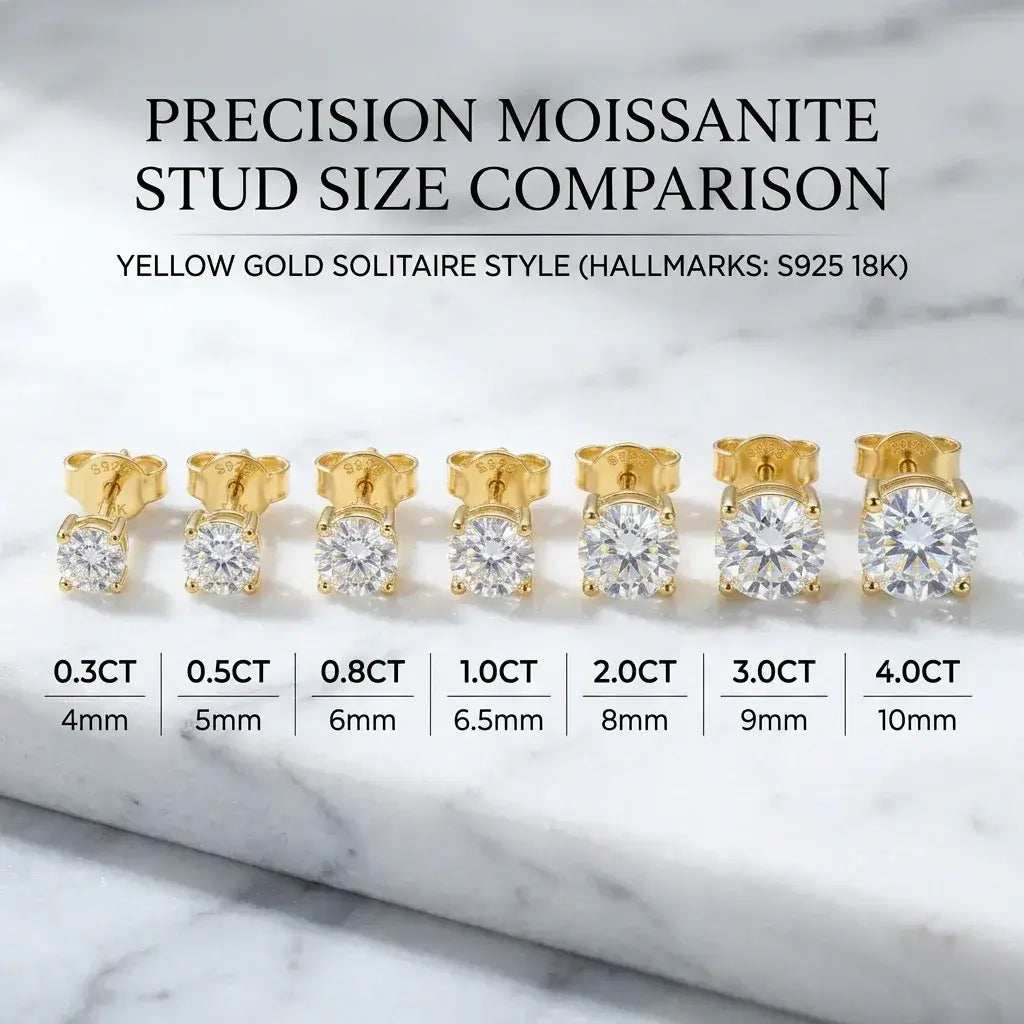 Éclat Studs · Moissanite