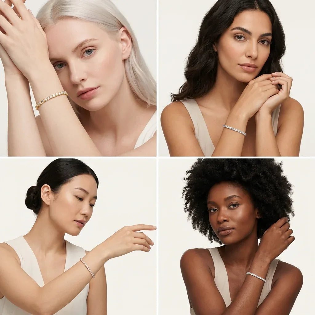 Lumière Tennis Bracelet · S925 Silver & Moissanite