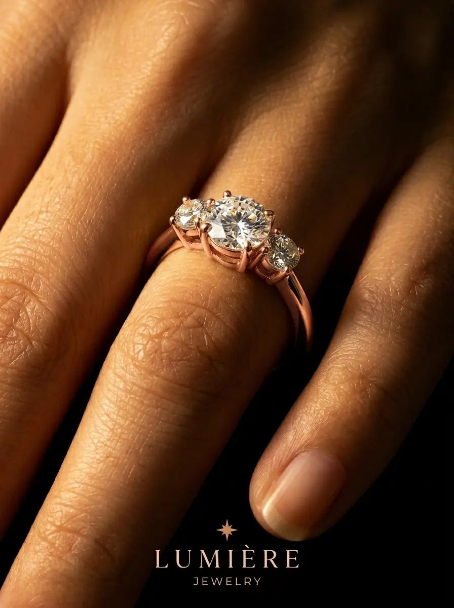 Trilogy Ring · Moissanite