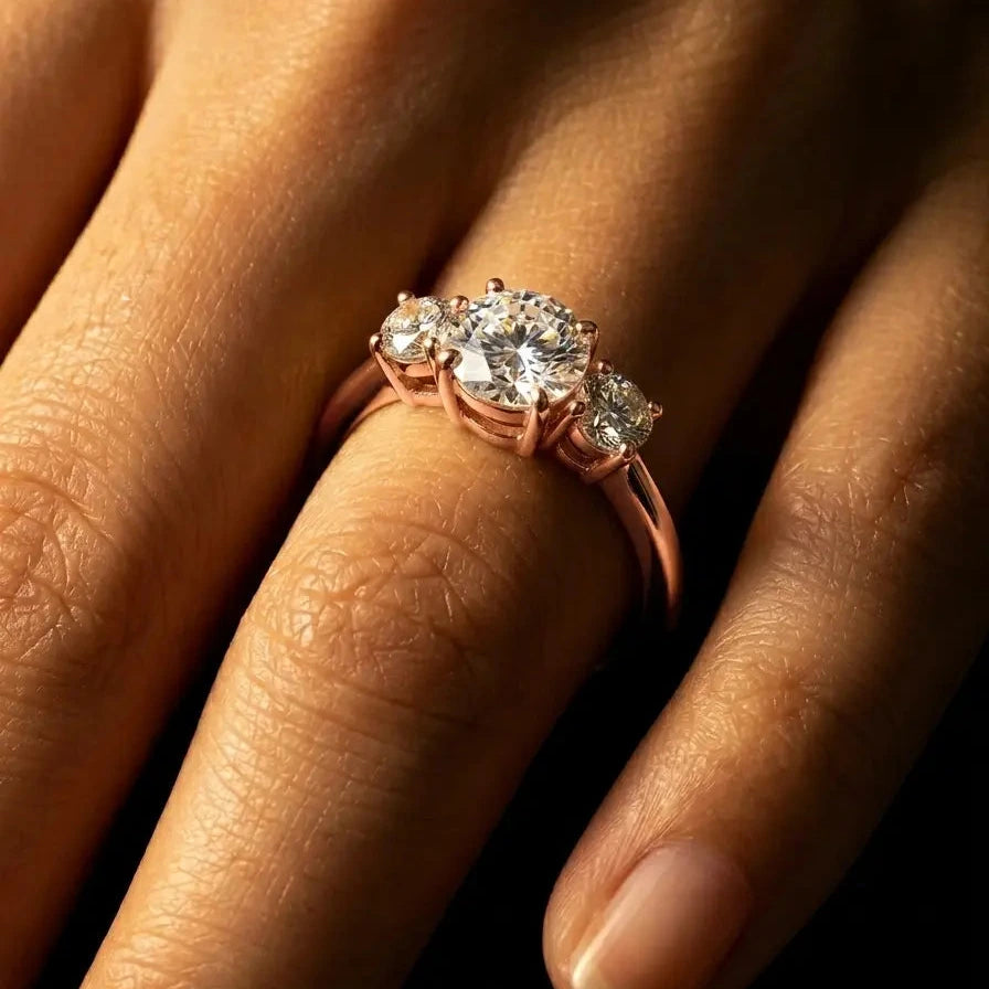 Trilogy Ring · Moissanite