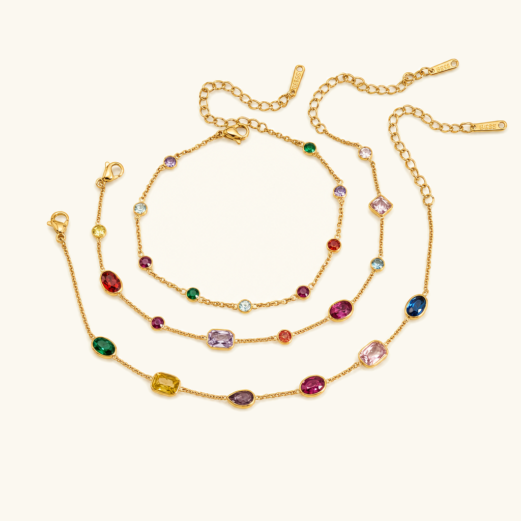 Rosalind Rainbow Gemstone Bracelet