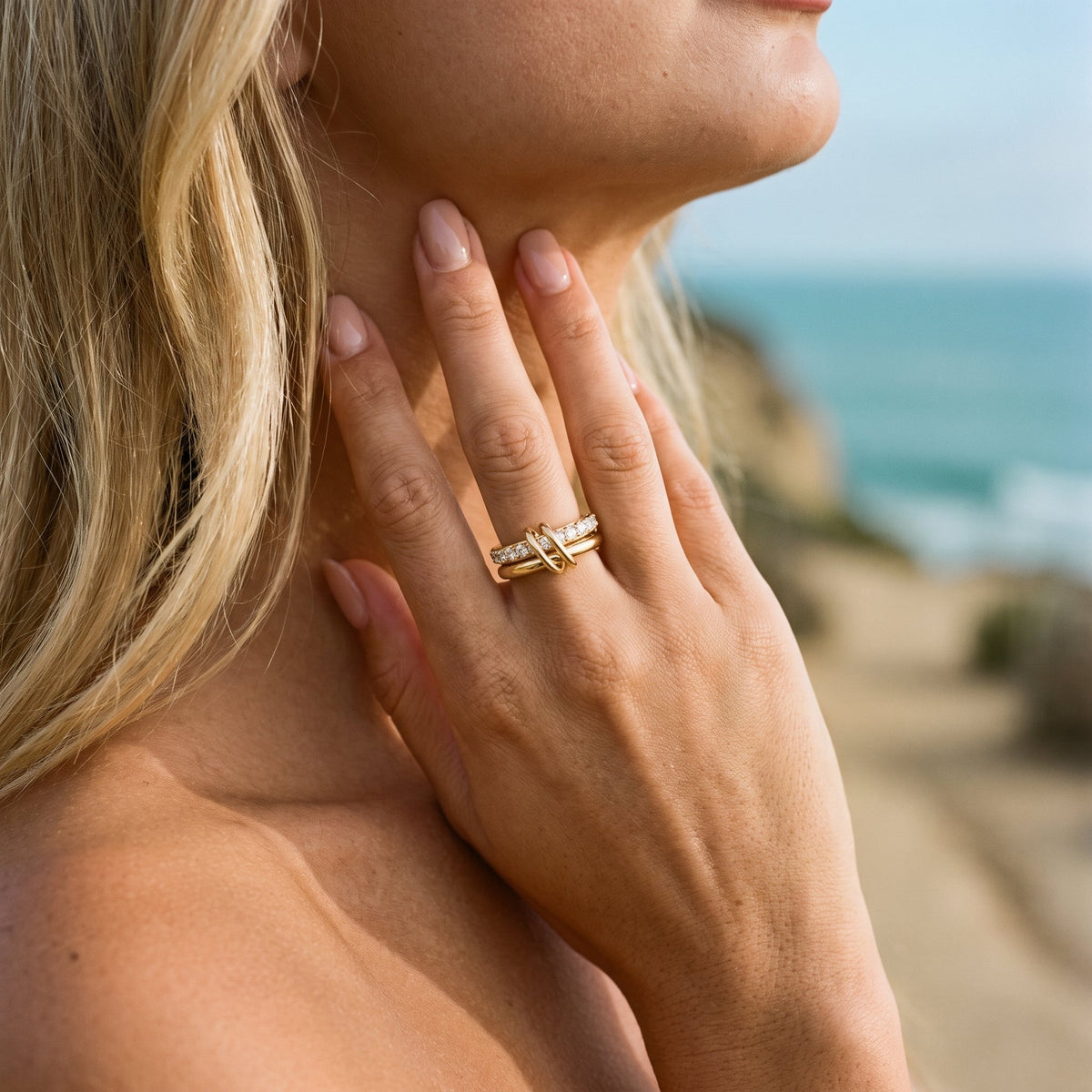 Alison Stacked Diamond Ring