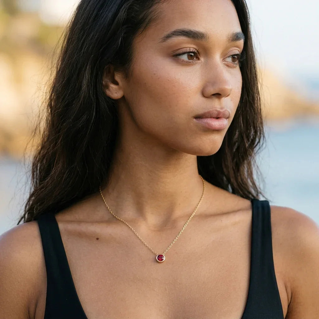 Amelia Birthstone Necklace