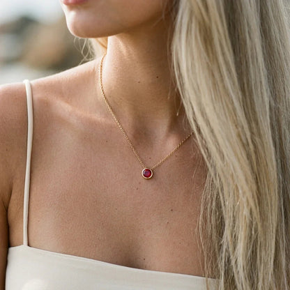 Amelia Birthstone Necklace