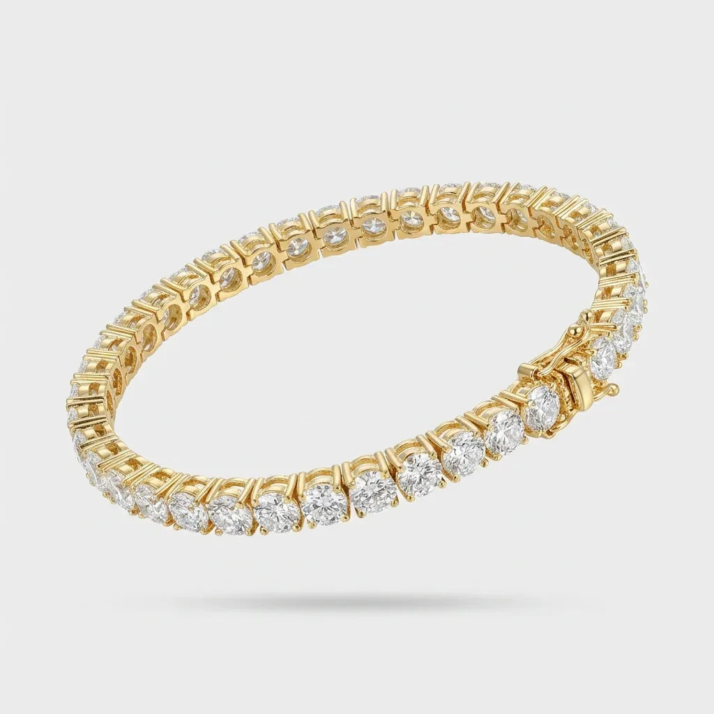 Lumière Tennis Bracelet · S925 Silver & Moissanite
