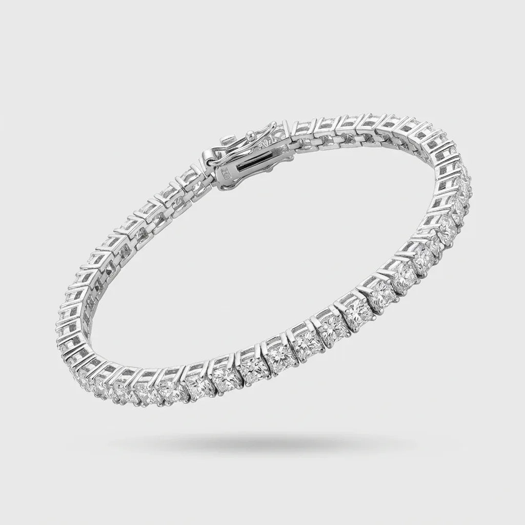 Lumière Tennis Bracelet · S925 Silver & Moissanite