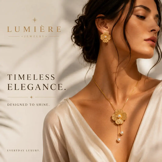 Fleur Pearl Set · Necklace & Earrings