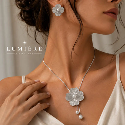 Fleur Pearl Set · Necklace & Earrings