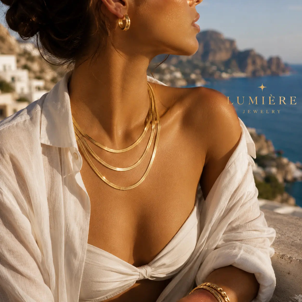Flat Serpent Chain · Gold / Silver