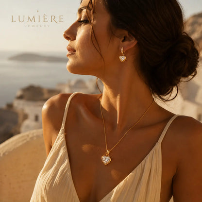 Amour Heart Set · Gold & Moissanite