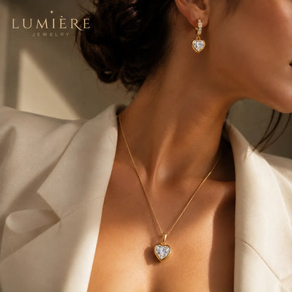 Amour Heart Set · Gold & Moissanite