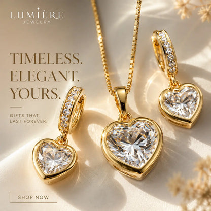 Amour Heart Set · Gold & Moissanite