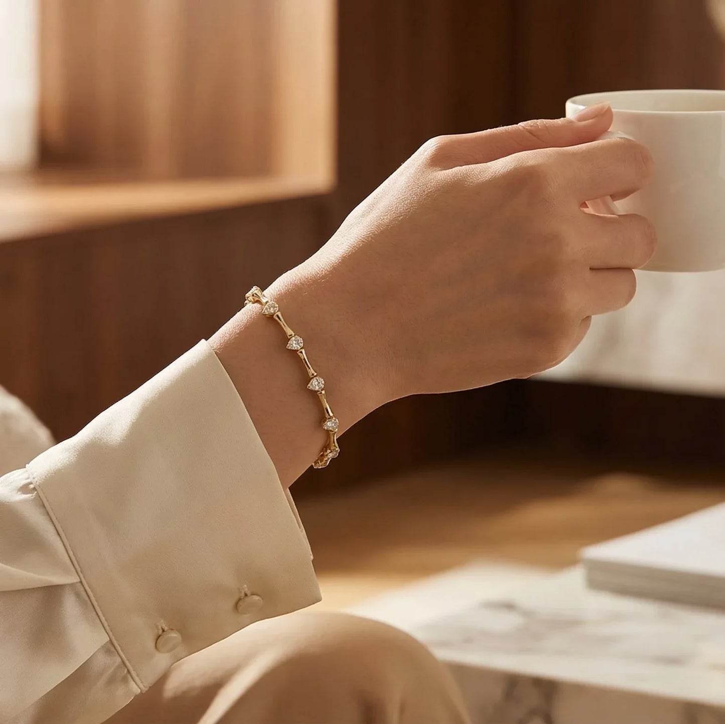 Celeste Collection · Warm Gold Finish