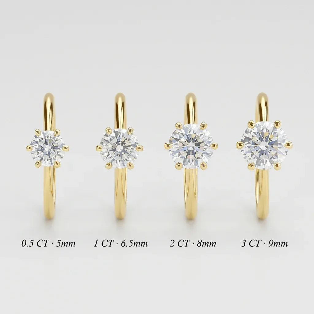 Lumière Solitaire Ring · S925 Silver & Moissanite