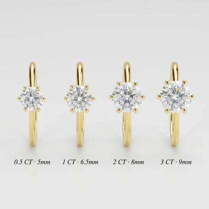 Lumière Solitaire Ring · S925 Silver & Moissanite