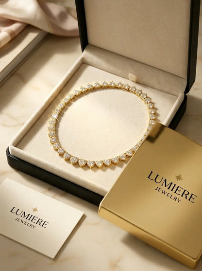 Cœur Tennis Necklace · Gold / Silver