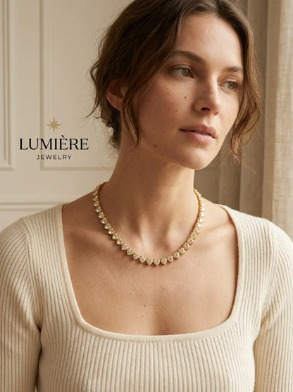Cœur Tennis Necklace · Gold / Silver