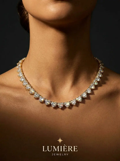 Cœur Tennis Necklace · Gold / Silver
