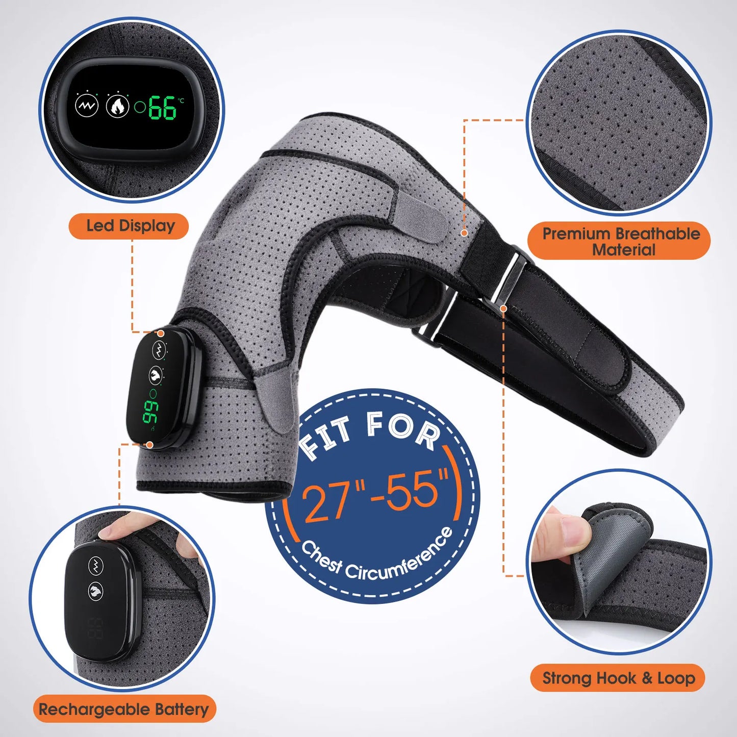Smart LED Joint Massager: Deep Relief for Knee & Shoulder