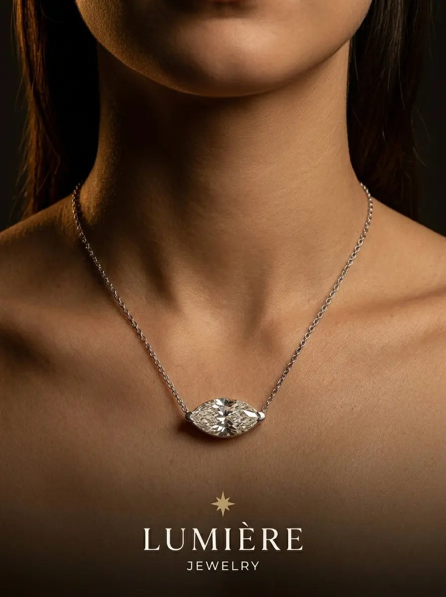 Navette Necklace · Crystal