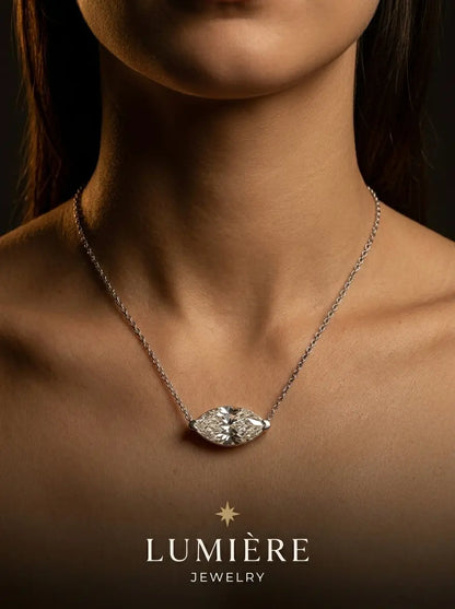 Navette Necklace · Crystal