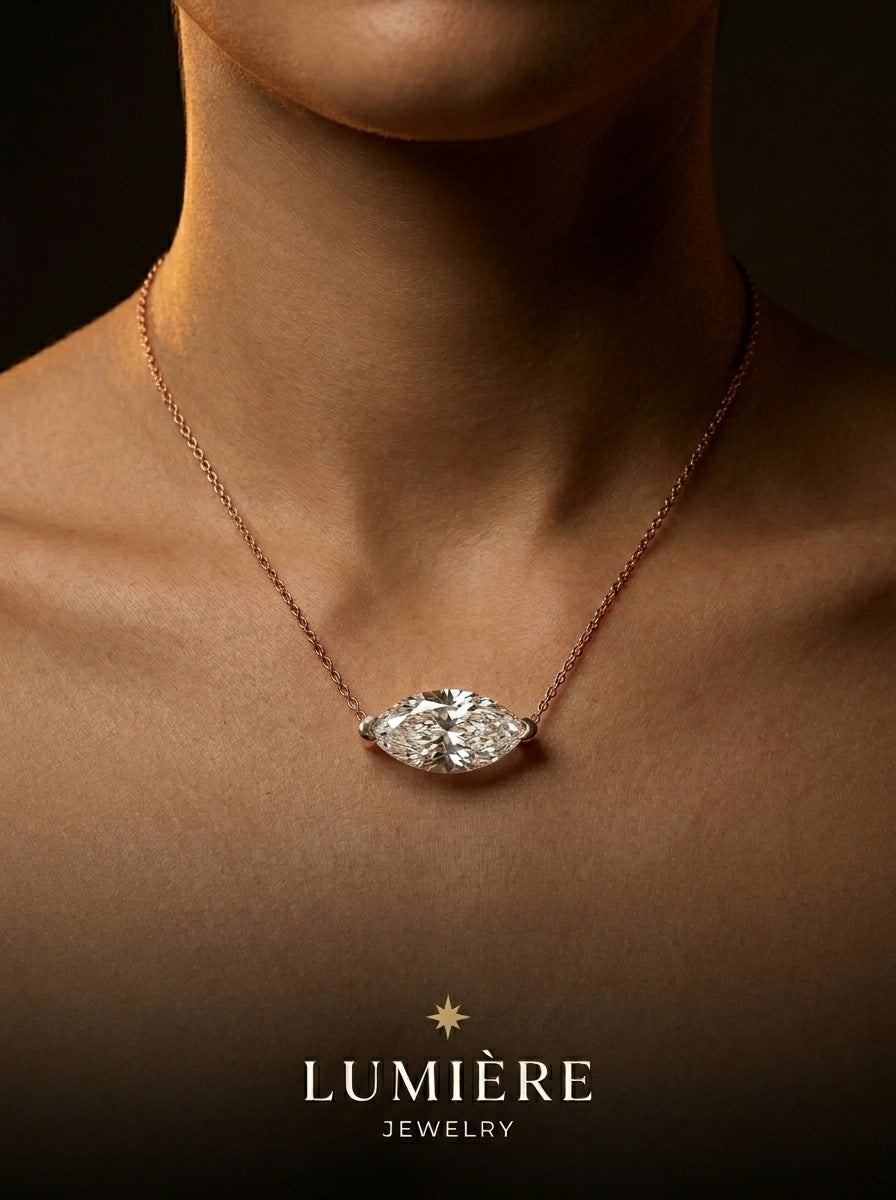 Navette Necklace · Crystal