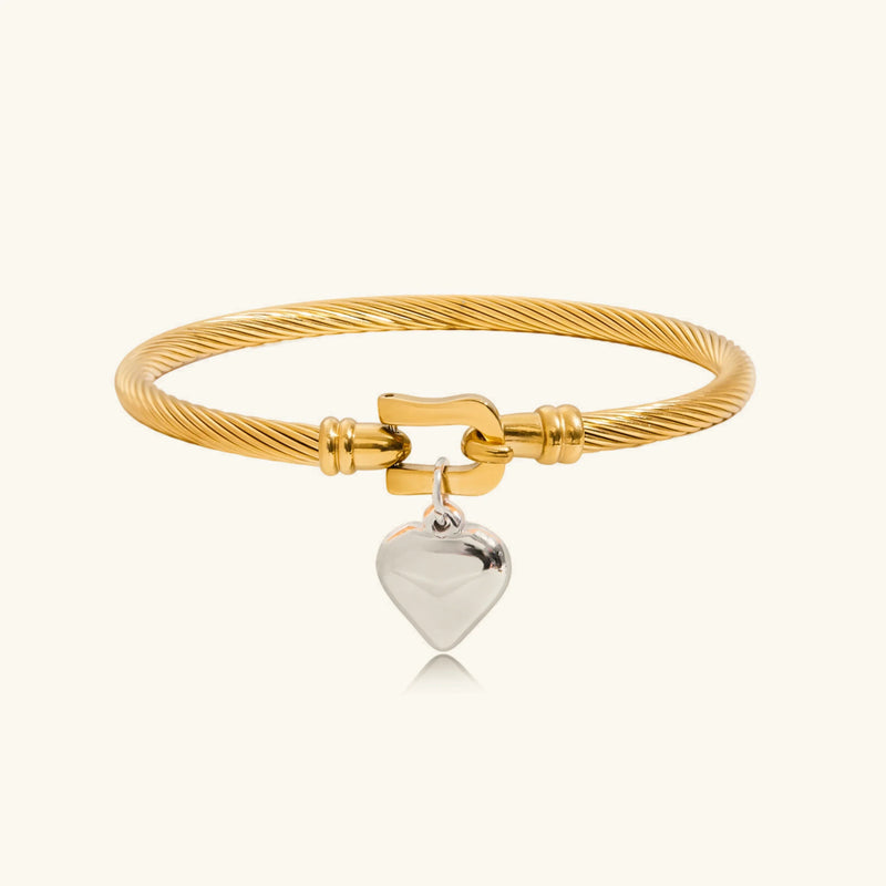 Câble Twisted Bracelet · 18K Gold Finish