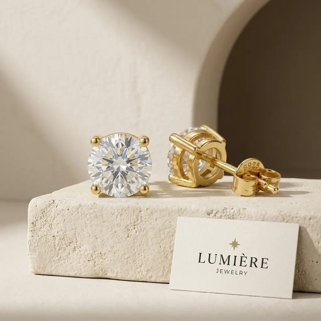 Éclat Studs · Moissanite