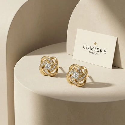 Knot Studs · 18K Gold Finish