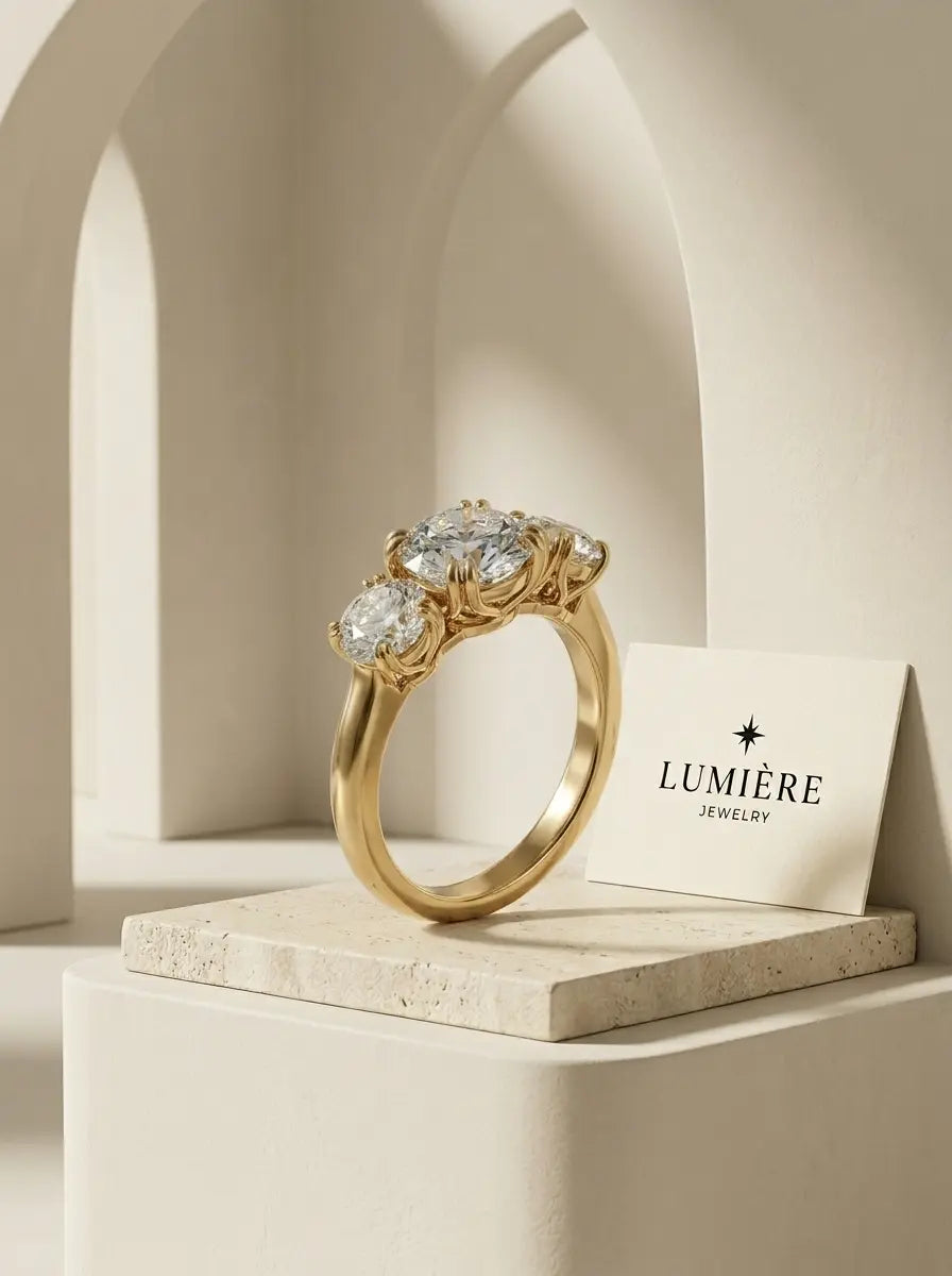 Trine Ring · Moissanite