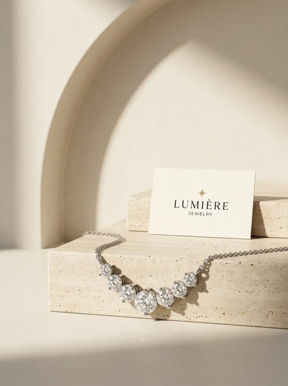 Arc Necklace · Moissanite