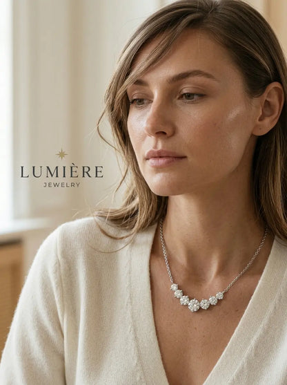 Arc Necklace · Moissanite