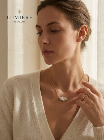 Navette Necklace · Crystal