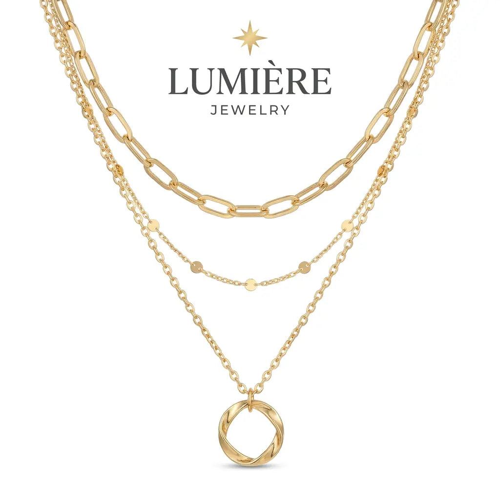 Torsade Layered Necklace · Gold / Silver