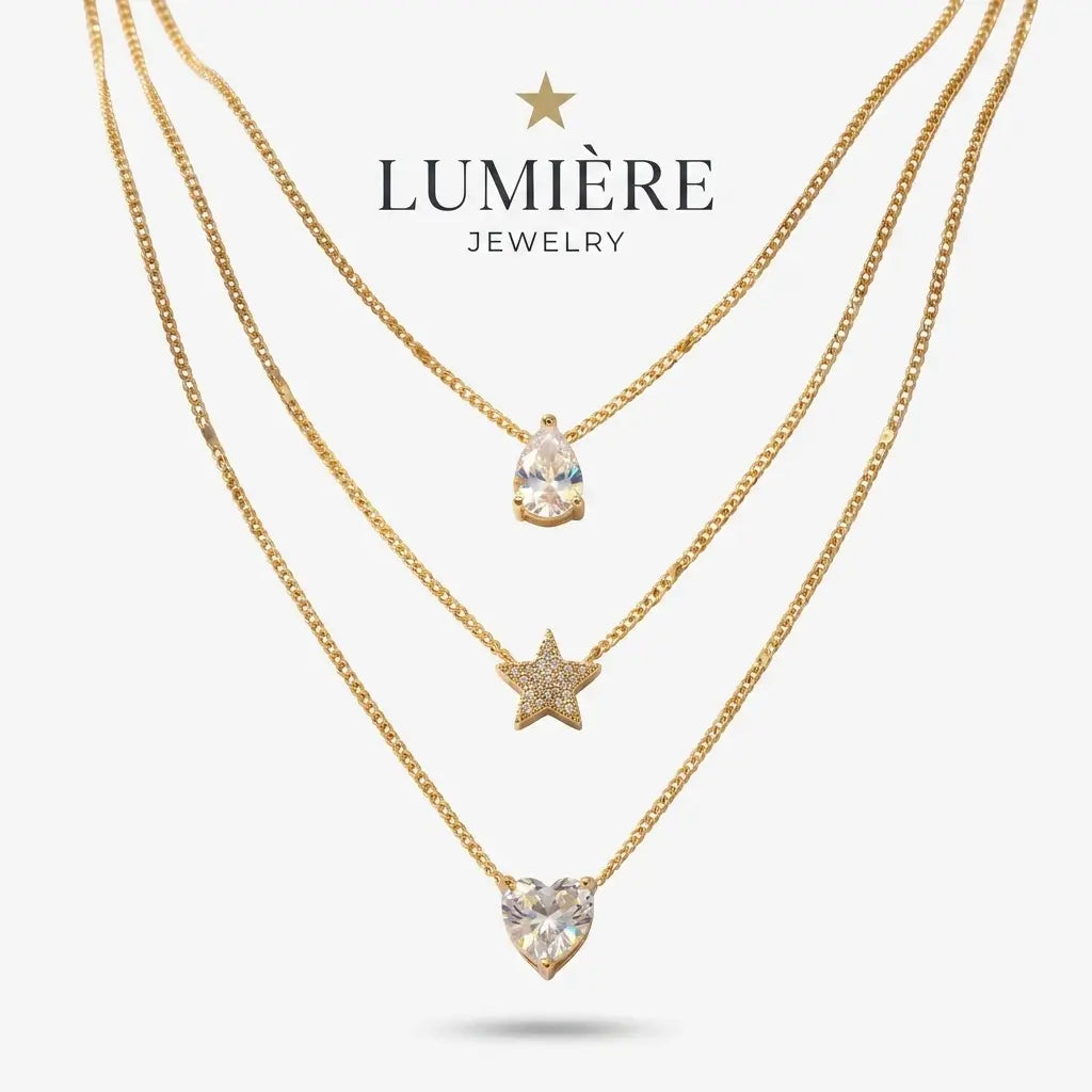 Céleste Layered Necklace · Gold / Silver