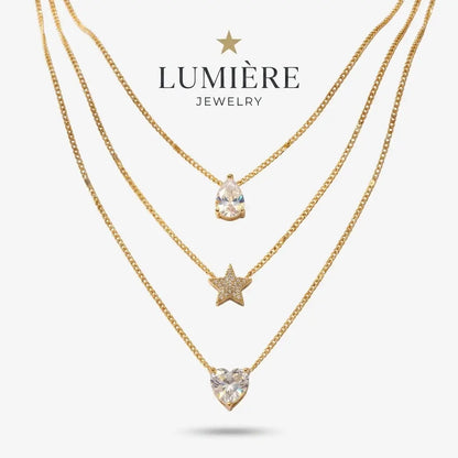 Céleste Layered Necklace · Gold / Silver