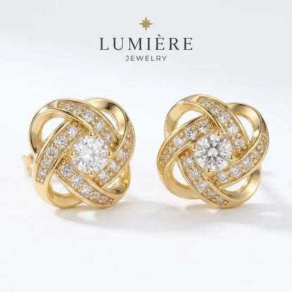 Knot Studs · 18K Gold Finish