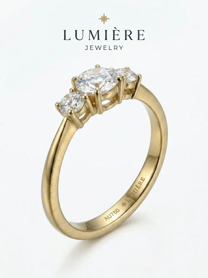 Trilogy Ring · Moissanite