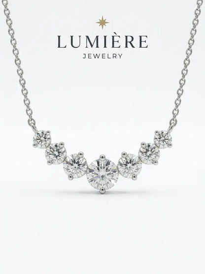 Arc Necklace · Moissanite