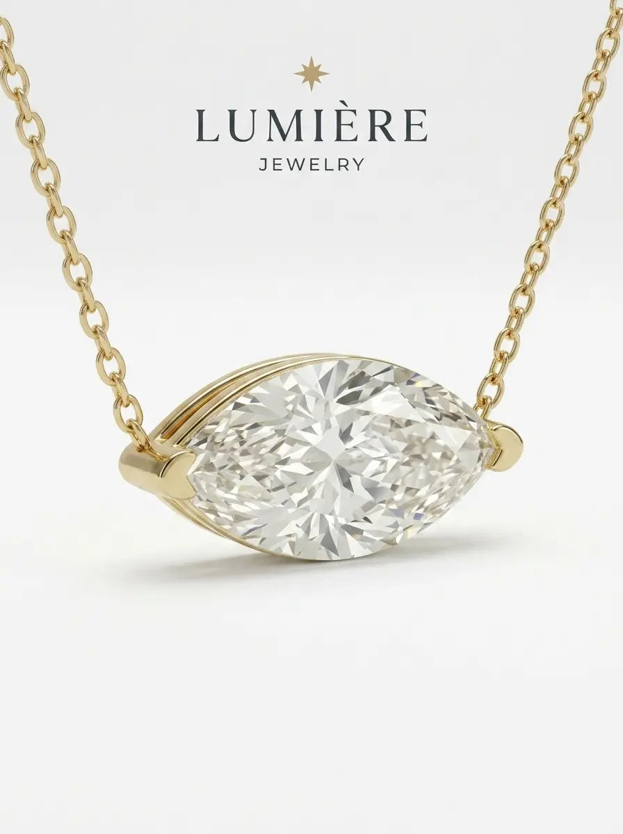 Navette Necklace · Crystal