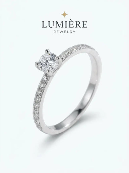 Céleste Solitaire Ring · Brilliant-Cut Stone