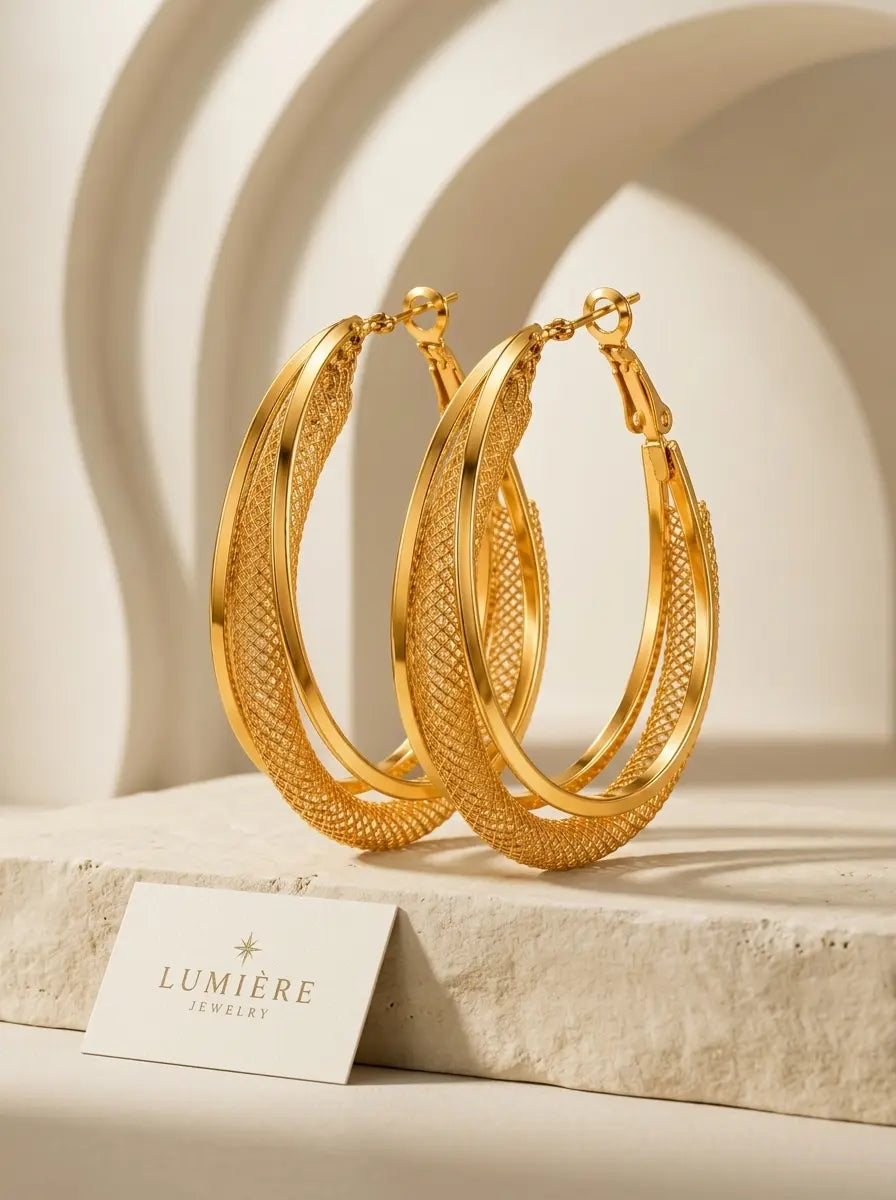 Torsade Hoop · Gold / Silver / Rose Gold