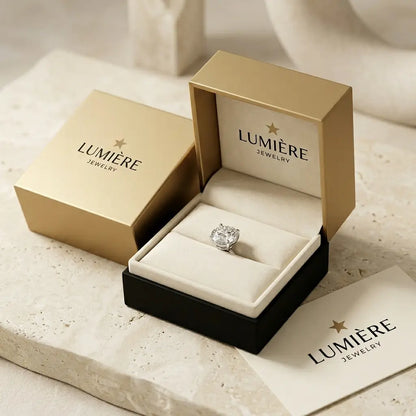 Lumière Studs · Moissanite