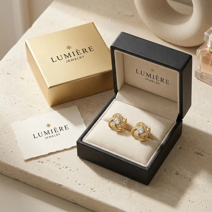 Knot Studs · 18K Gold Finish