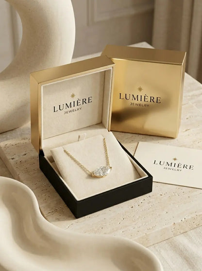 Navette Necklace · Crystal