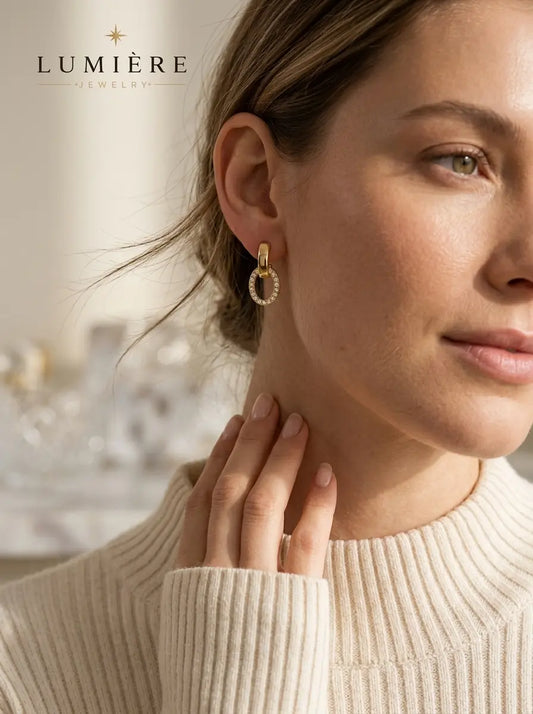 Lumière Oval Drop · Crystal