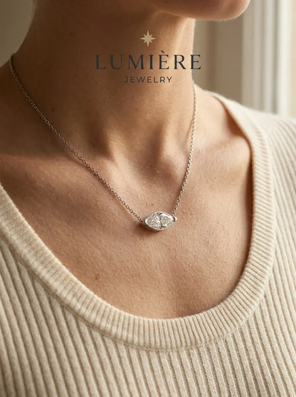 Navette Necklace · Crystal